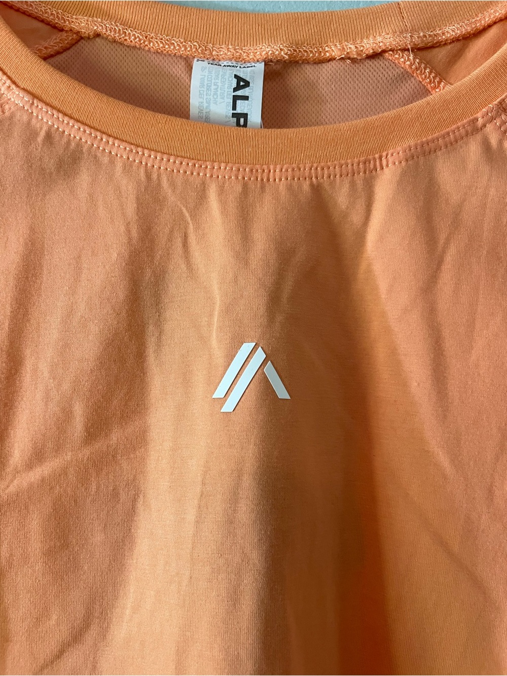 Alphalete Velocity Crop Tee - Peach - Picture 3 of 5